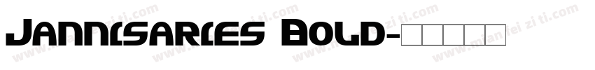 Jannisaries Bold字体转换